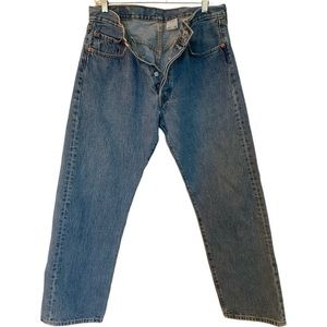 Levi's 501 Y2K 5-Button-Fly Regular Fit Mid Rise Straight Leg Jeans Sz 34x30